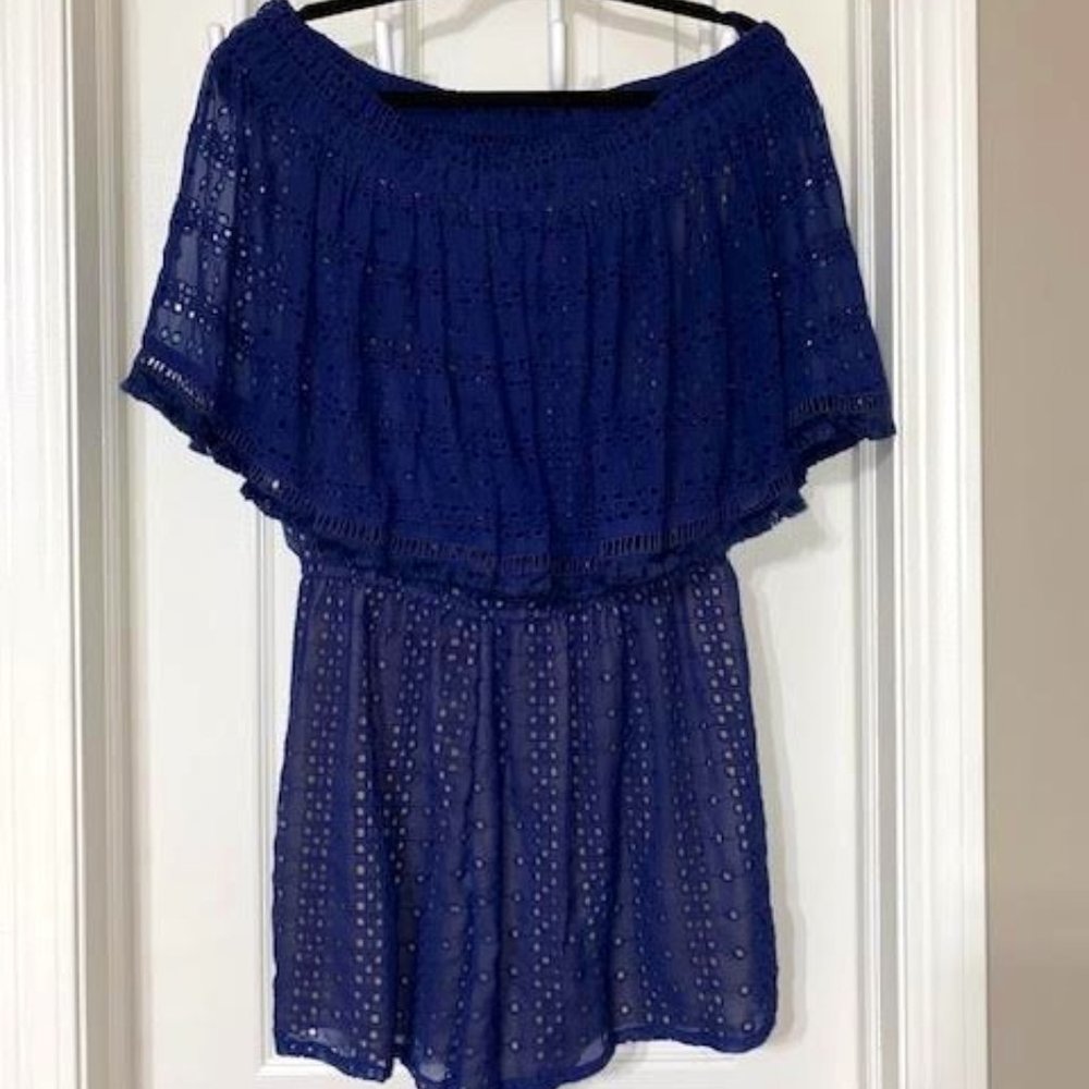 Ranna Gill Navy Romper